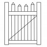  Хвіртка для паркану  Alta Profil