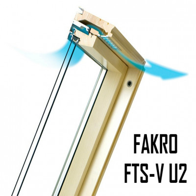 Мансардное поворотное окно FAKRO FTS-V U2 