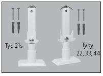 Крепление к полу PURMO Monclac floorbracket 200-22/44