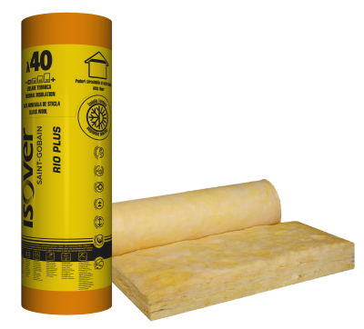 Утеплитель ISOVER RIO Plus 100 мм (9 м.кв./уп. 24 уп./пал.)