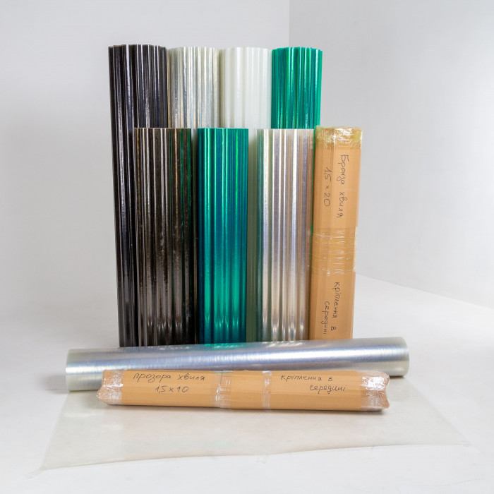 Плаский армований рулонний лист бронза 