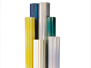 Рулонний армований шифер гофрований синій, 800г/м2