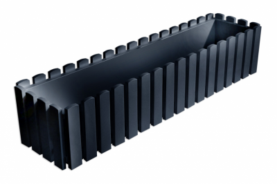 Кашпо Plastkon &quot;Fency&quot; 75 см, антрацит