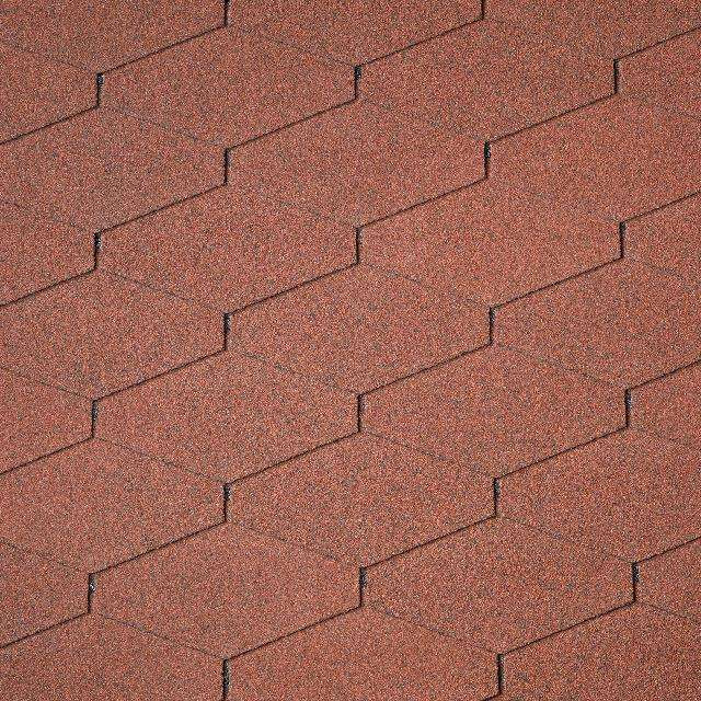 Бітумна черепиця Diamantshield (10) Tile Red