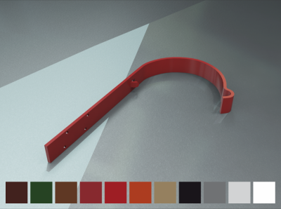 Гак ринви L-210 150/100 коричневий 