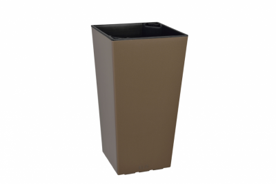 Кашпо Plastkon &quot;ELISE&quot; 30х30х58 см, матовий, сіро-коричневий