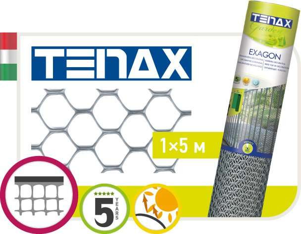 Сетка полимерная Tenax "Ексагон" серебристая (1х5 м)