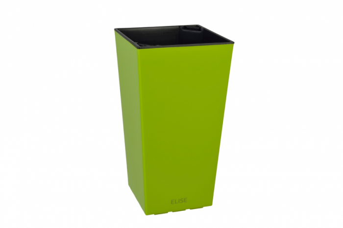 Кашпо Plastkon "ELISE" 30х30х58 см, матовый, салатовый