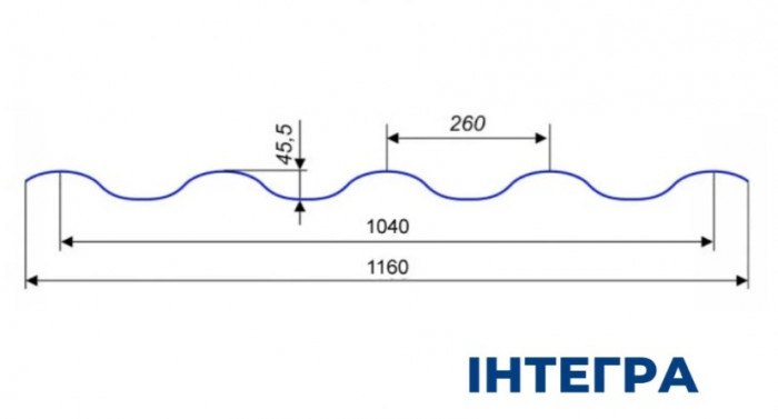 Металочерепиця  "ІНТЕГРА" 