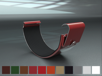 З'єднувач ринви 150/100 коричневий