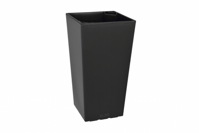 Кашпо Plastkon "ELISE" 30х30х58 см, матовый, антрацит