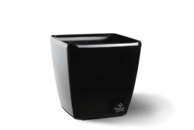 Квітник Plastkon Quadrato 18x18x17 Flower Lover антрацит