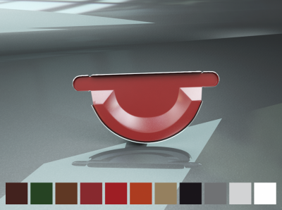 Заглушка для ринви 150/100 коричнева