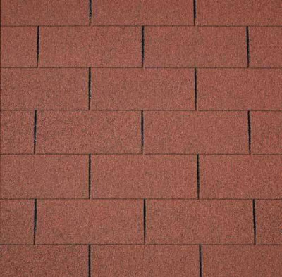 Битумная черепица Number One 3Tab (10) Tile Red