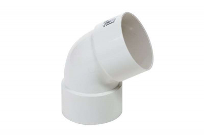 Коліно дворозтрубне PROFiL 100 біле
