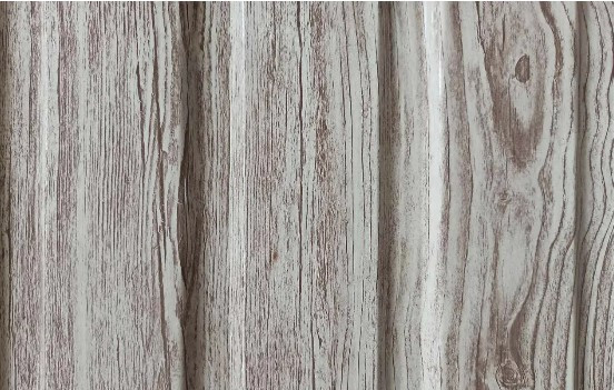 Profiled flooring with a structure resembling White Wood 3D