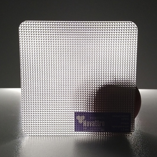 Полістирол розсіювач Novattro Prism, прозорий, полістирол