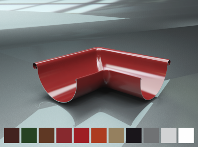 Кут ринви зовнішній 150/100 коричневий 90°