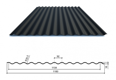 Металошифер К-18