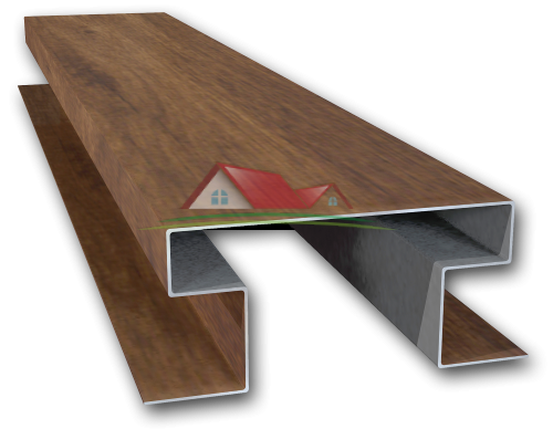 Metal Block House, 3D wood