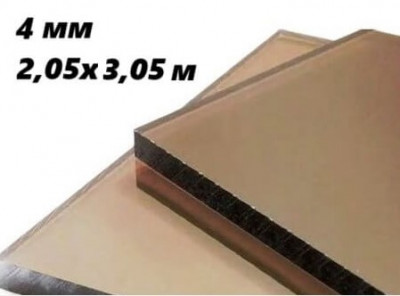 Монолітний полікарбонат OSCAR 4мм, бронза