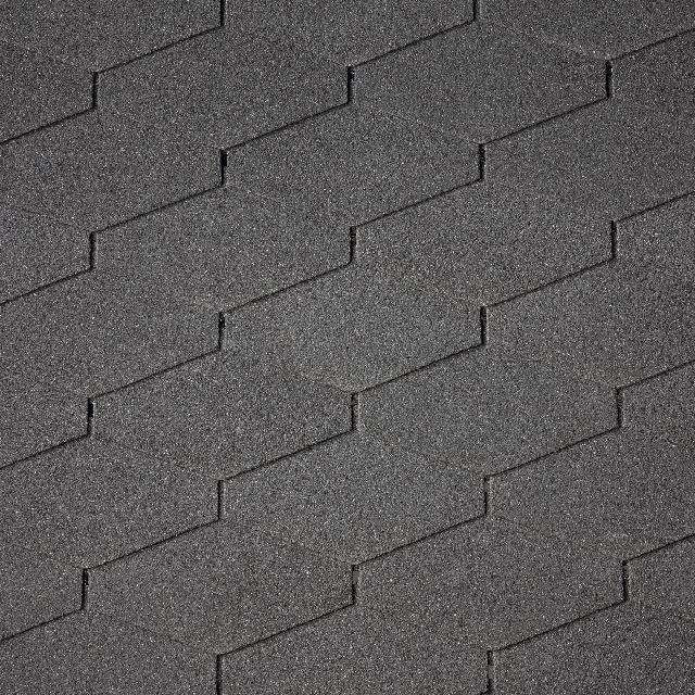 Бітумна черепиця Diamant Plus (01) Black