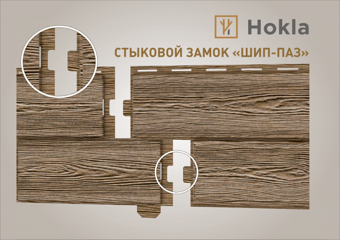 Фасадна панель Хокла Модрина медова