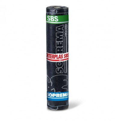 Полімер-бітумна мембрана SOPREMA MORTERPLAS SBS FP 4.8, 1x8 м
