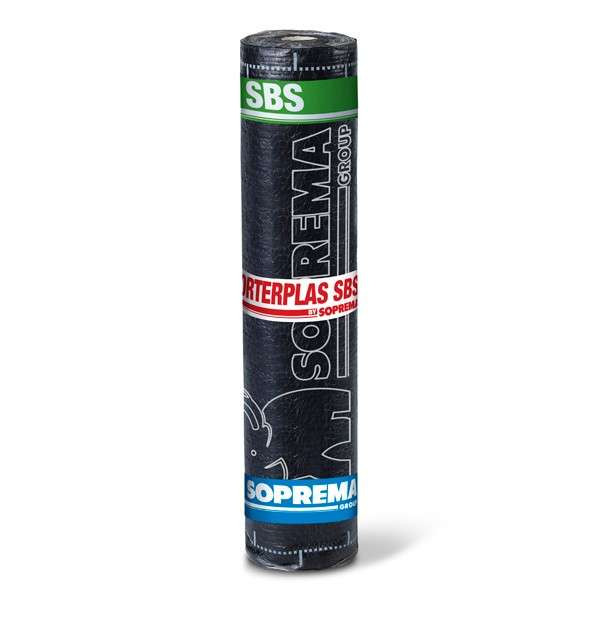 Полімер-бітумна мембрана SOPREMA MORTERPLAS SBS FP 4.8, 1x8 м