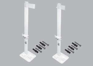 Кріплення до підлоги PURMO 870 універсальні, висота 300-900мм, крим 10 типу