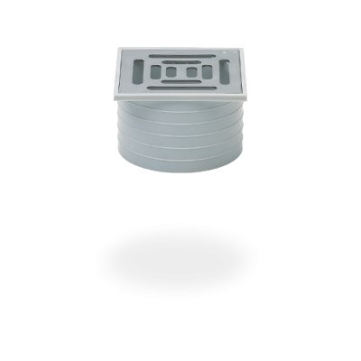 Балконна насадка SitaMini, з решіткою з нержавіючої сталі 100 x 100 мм. Висота 30-80 мм.