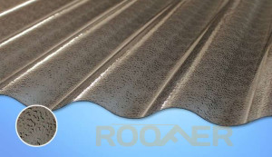 Поликарбонатный шифер Rober бронзовый структурированный 2000*1045*0,8мм волна