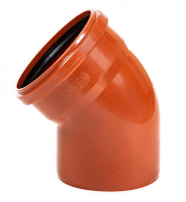 Коліно ПВХ Profil зовн.канал. 160/45° SN 8