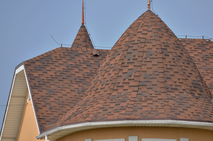 Бітумна черепиця Katepal Rocky (мідний відлив)