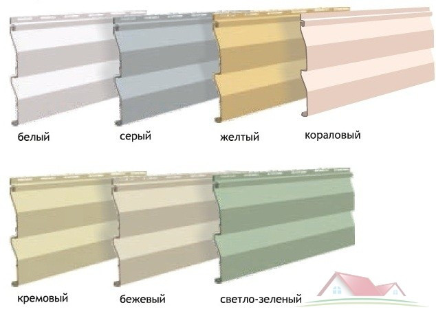 Сайдинг VOX (жовтий, світло-зелений, сірий)