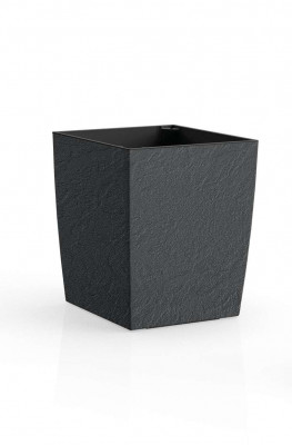 Цветник Plastkon ELIOT Stone 25x25 см антрацит
