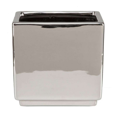 Кашпо для квітів Scheurich &quot;Mirror Silver&quot; 13&quot;, дзеркальний куб