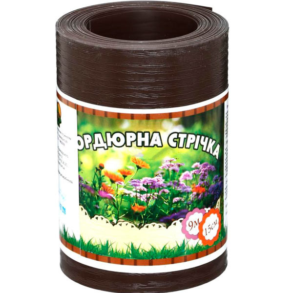 Garden border tape without perforation