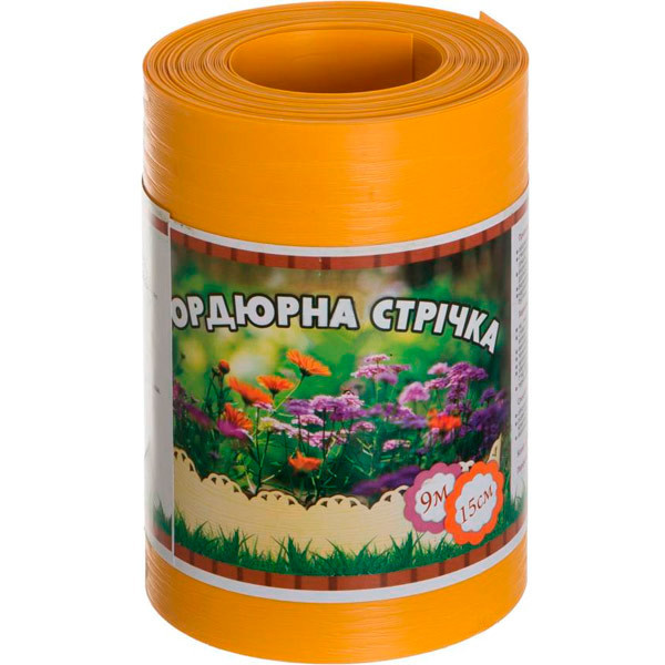 Garden border tape without perforation