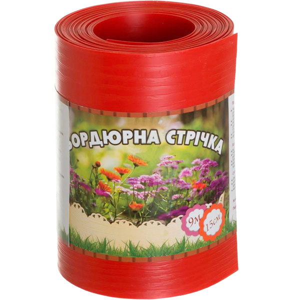 Garden border tape without perforation