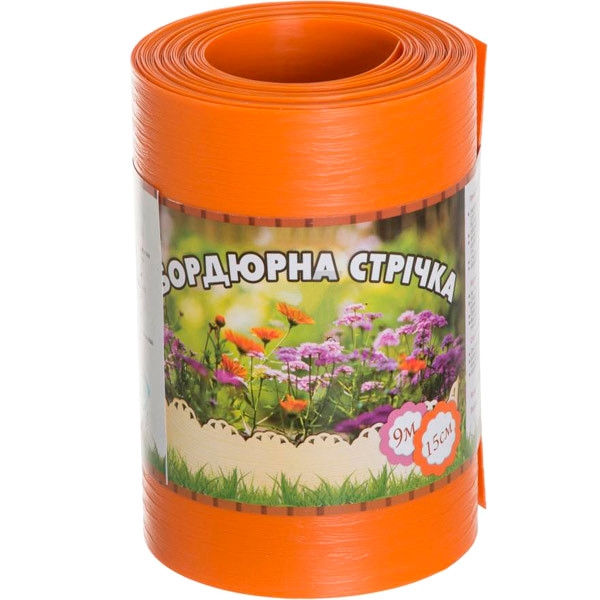 Garden border tape without perforation