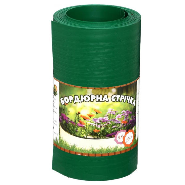 Garden border tape without perforation