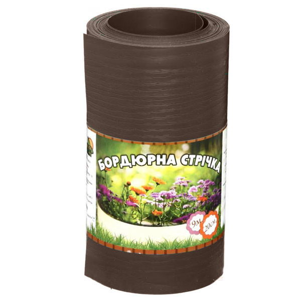 Garden border tape without perforation