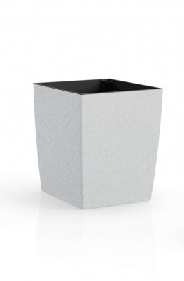 Квітник Plastkon ELIOT Stone 30x30 см білий