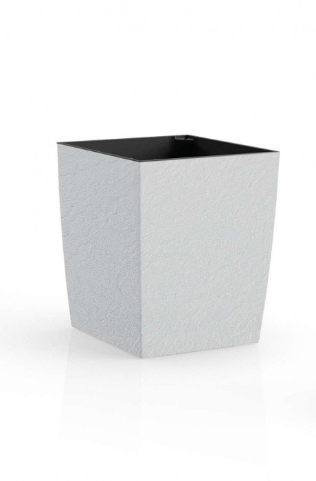 Цветник Plastkon ELIOT Stone 30x30 см белый