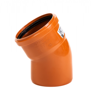 Коліно ПВХ Profil зовн.канал. 110/30° SN 8