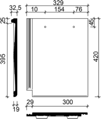 Цементно-піщана черепиця Braas Тевіва (Cisar)