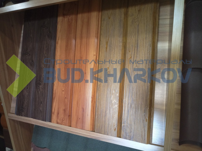 Металевий сайдинг "Дошка" 0.4-0.45мм (сосна, золотий дуб, темний дуб, дуб структурний)