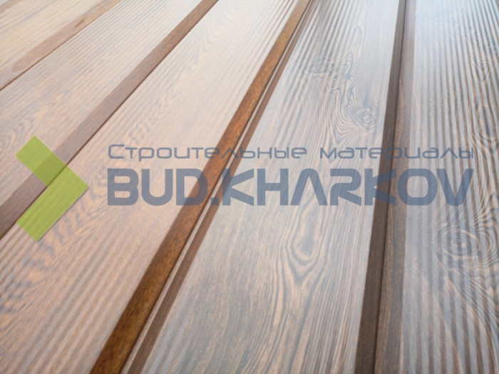 Металевий сайдинг "Дошка" 0.4-0.45мм (сосна, золотий дуб, темний дуб, дуб структурний)