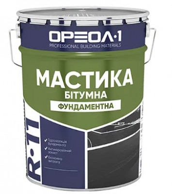 Мастика битумная  &quot;Фундаментая&quot; Ореол-1  12кг